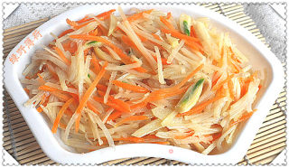 蒜香土豆丝的做法