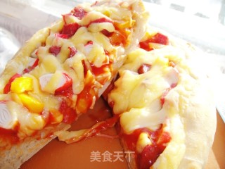 简易爱心小pizza的做法