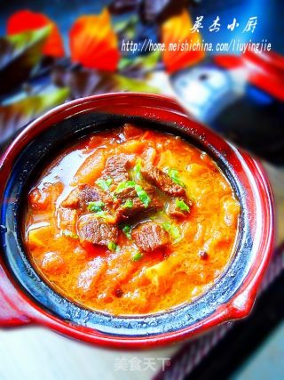 牛肉炖柿子的做法