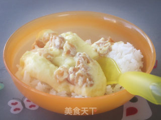 超级简单的宝宝营养菜-干贝蒸滑蛋的做法