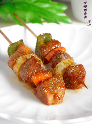 想什么味就什么味—什锦鸡肉串的做法