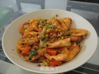 蒜茸虾的做法