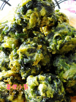 菠菜丸子的做法