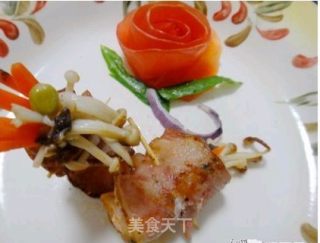黑胡椒培根蔬菜卷的做法
