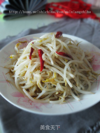 酸辣绿豆芽的做法