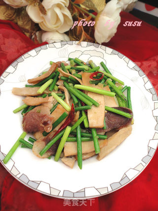 蒜苔炒豆腐干的做法