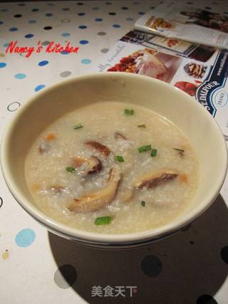 清清淡淡—香菇肉丝粥的做法