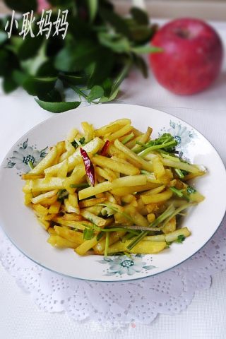 香菜炒土豆条的做法