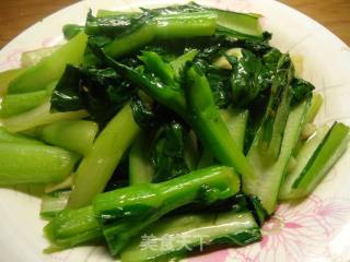清炒油菜苔的做法