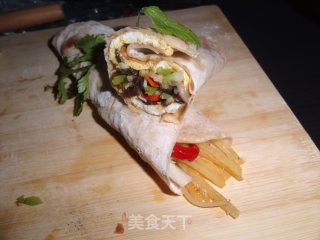 春饼鸡蛋卷