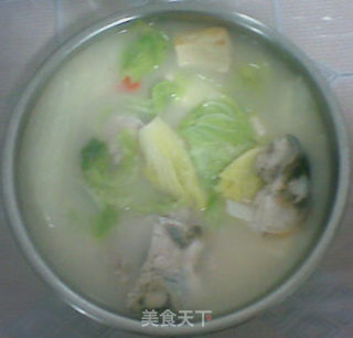 鱼头白菜汤的做法