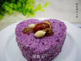 紫薯松糕的做法