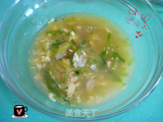虾皮黄瓜面条汤