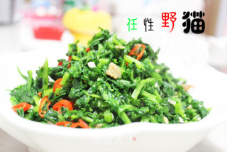 油渣清炒雪里红的做法