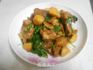 土豆炒鸡肉的做法