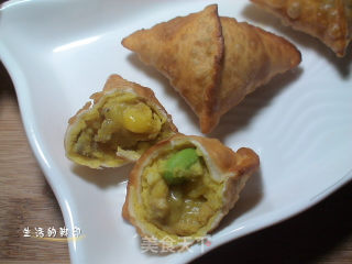 【咖喱炸三角】的做法