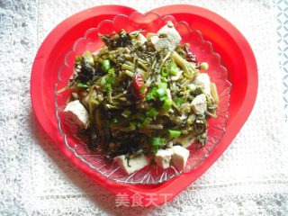 雪里蕻炖豆腐的做法