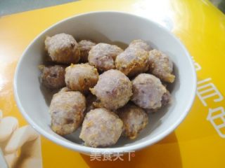 紫色诱惑---心里美丸子的做法