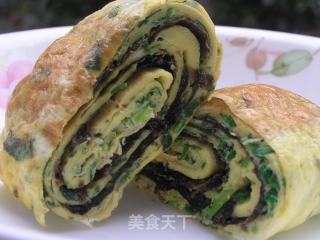 小小改变成就好看好吃的——海苔韭菜厚蛋烧的做法