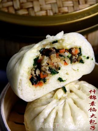 营养家常饭“什锦素馅大包子”的做法