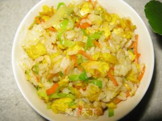 蔬菜什锦炒饭的做法