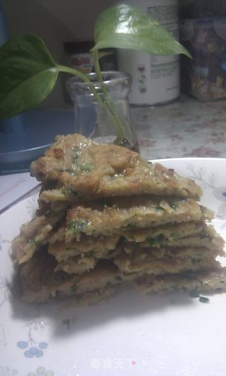 韭菜猪肉煎饼的做法