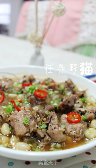 花生豆豉蒸排骨的做法