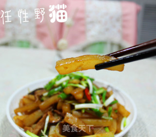 萝卜炒香菇瘦肉的做法