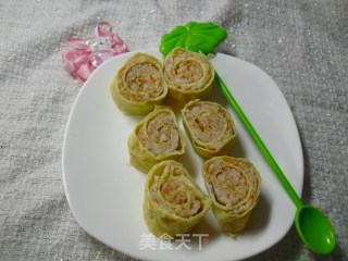 芙蓉蛋卷的做法