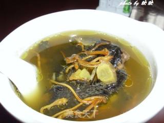 虫草花西洋参炖乌鸡的做法