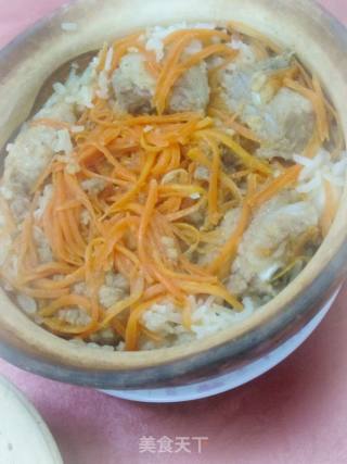 沙茶排骨煲仔饭的做法