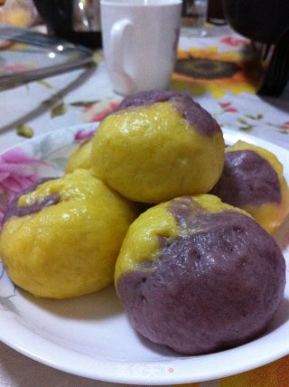 "紫"醉金迷豆沙包的做法