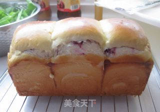 紫薯蜜豆吐司