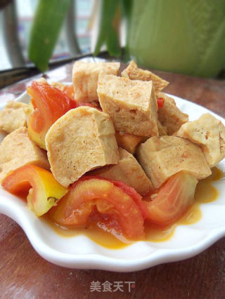 番茄烧冻豆腐的做法