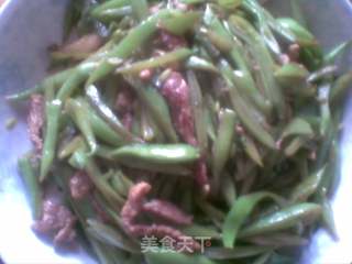 豆角丝炒肉的做法