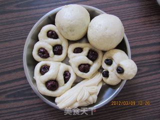枣花子和莲花馒头、豆包的做法