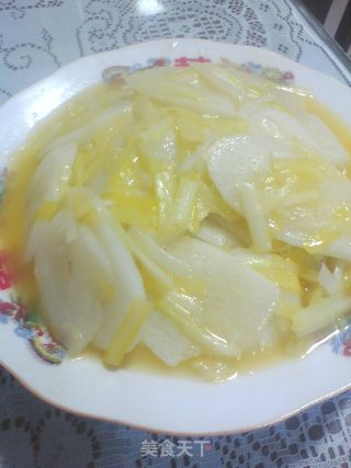 山药炒韭黄的做法