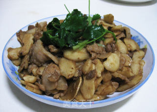 荸荠肉片的做法
