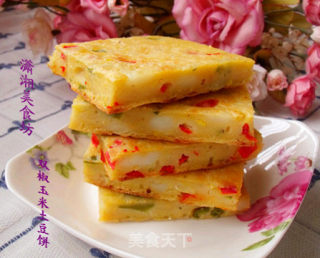 双椒玉米土豆饼的做法