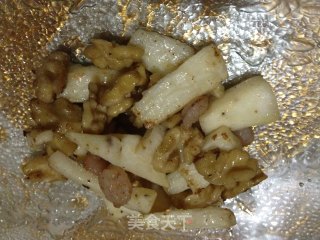 补气益智山药核桃炒虾仁的做法