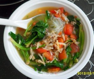 菠菜粉丝汤的做法
