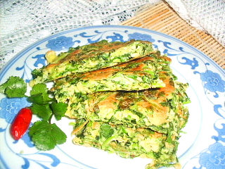 香菜蛋煎饼的做法