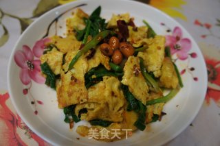 香辣菠菜蛋皮的做法