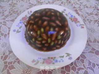 猪蹄汤冻花生豆的做法