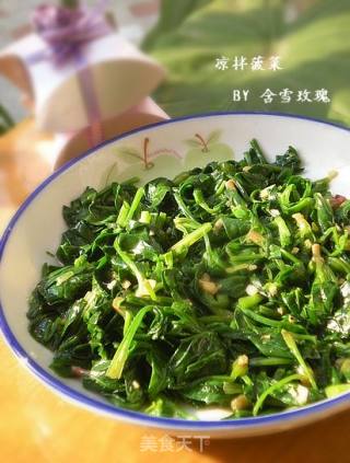 凉拌菠菜的做法