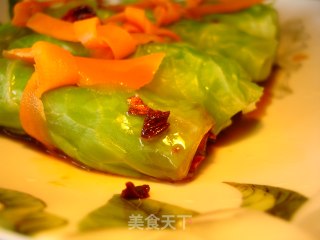 锦带包菜卷的做法