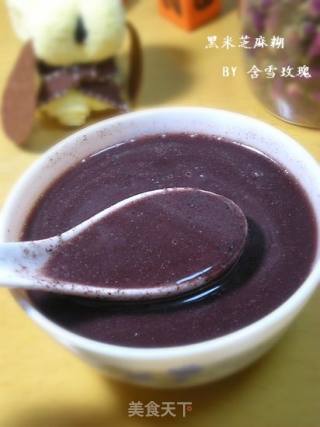 黑米芝麻糊的做法