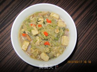咸菜炖水豆腐的做法