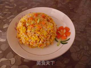 胡萝卜蛋炒饭的做法
