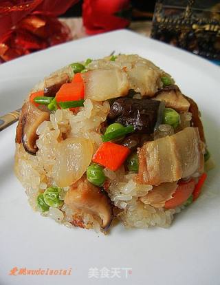 生炒糯米饭的做法